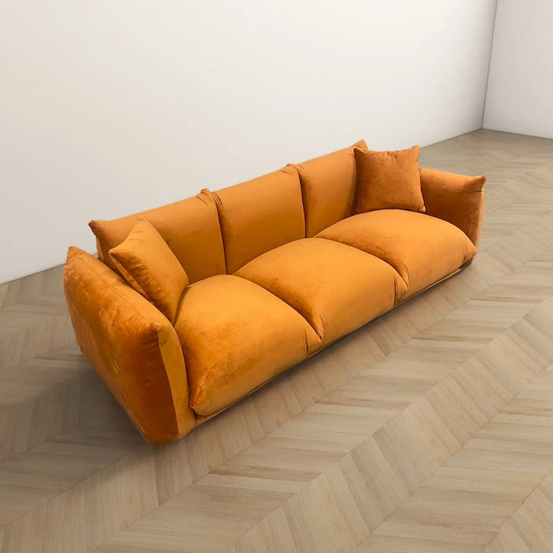 Canapé en Boucle/Velours Mid-Century Moderne