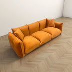 Canapé en Boucle/Velours Mid-Century Moderne
