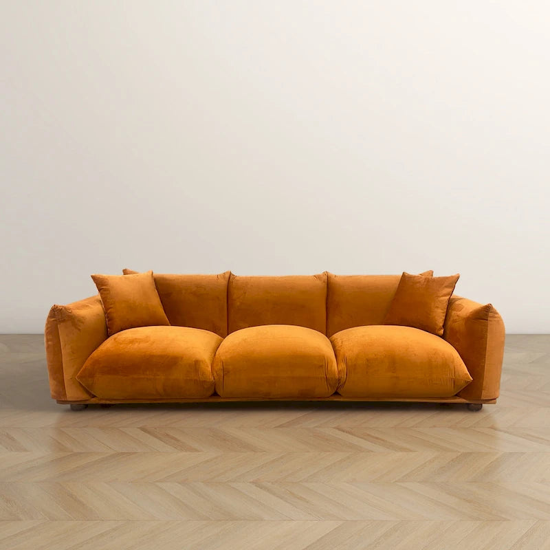 Canapé en Boucle/Velours Mid-Century Moderne