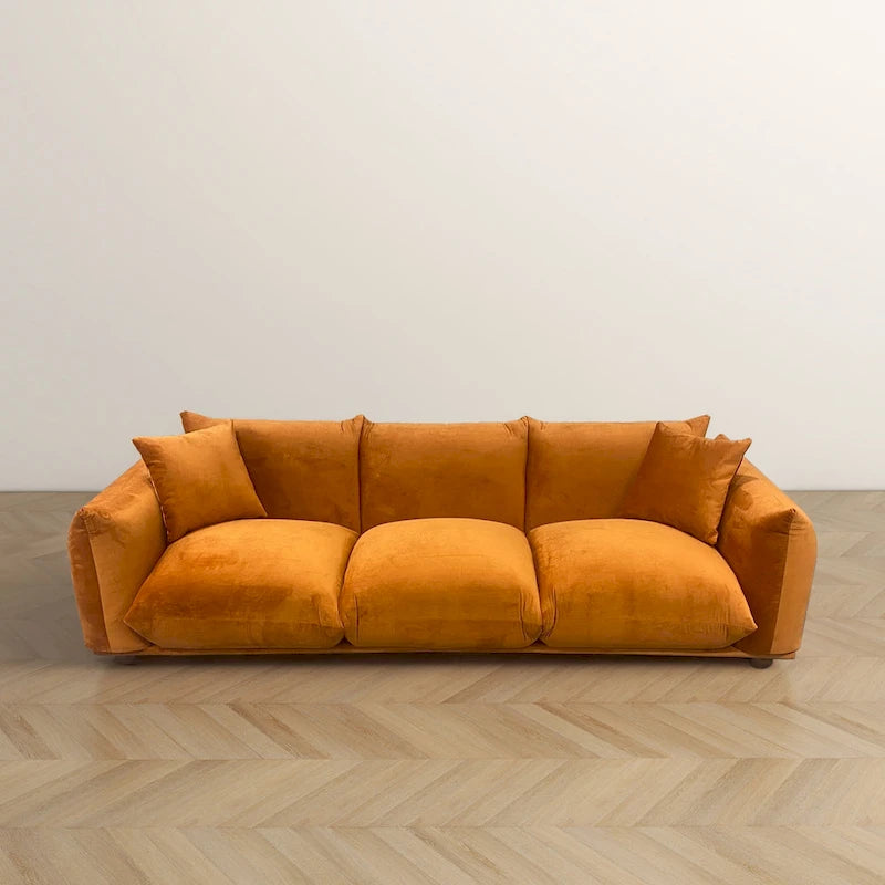 Canapé en Boucle/Velours Mid-Century Moderne