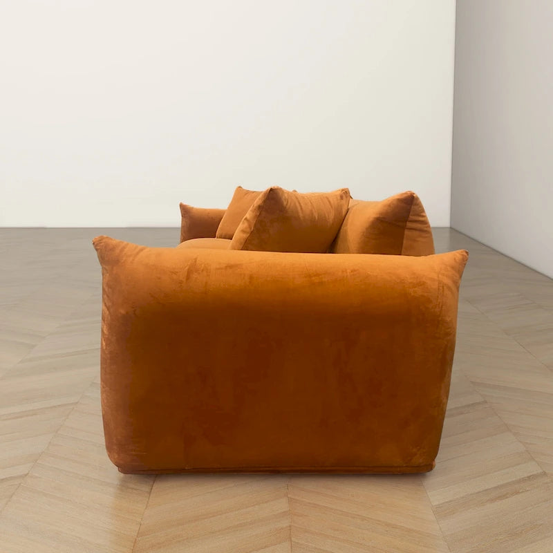 Canapé en Boucle/Velours Mid-Century Moderne