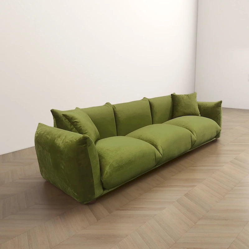 Canapé en Boucle/Velours Mid-Century Moderne