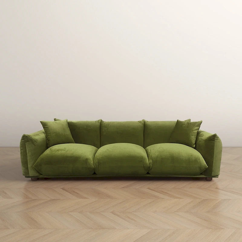 Canapé en Boucle/Velours Mid-Century Moderne
