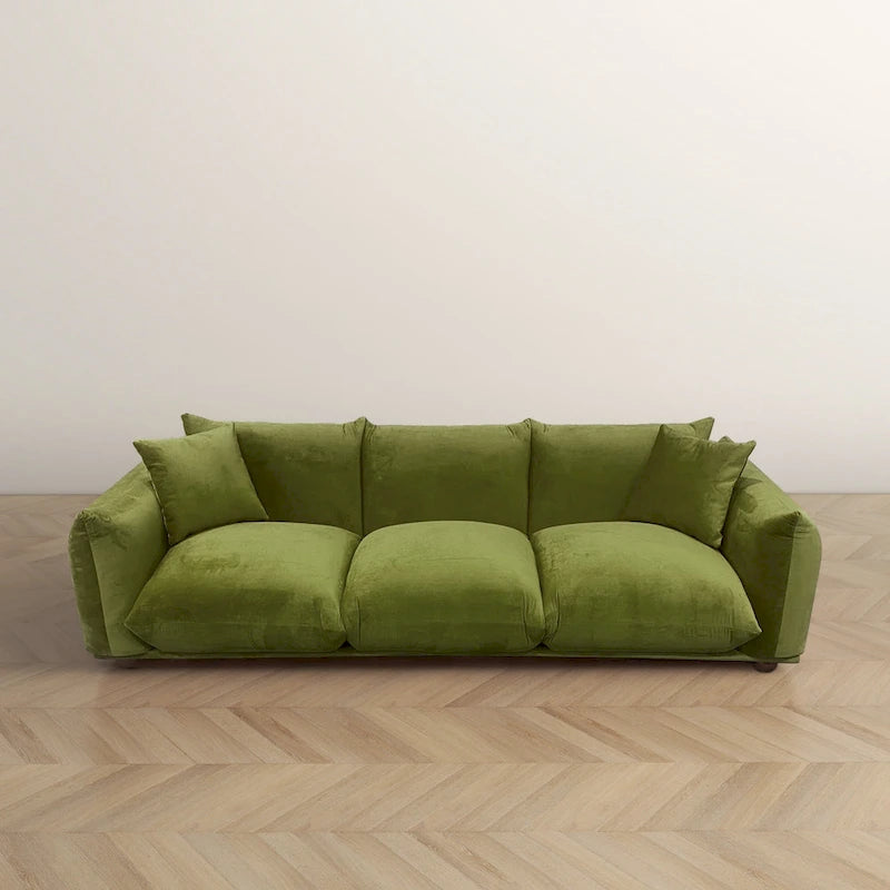 Canapé en Boucle/Velours Mid-Century Moderne