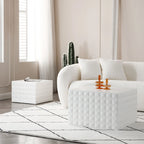 Tables d'appoint gigognes carrées pour salon, lot de 2