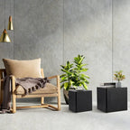 Tables d'appoint gigognes carrées pour salon, lot de 2