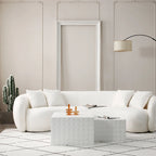 Tables d'appoint gigognes carrées pour salon, lot de 2