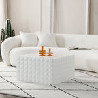 Tables d'appoint gigognes carrées pour salon, lot de 2