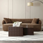 Tables d'appoint gigognes carrées pour salon, lot de 2