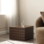 Tables d'appoint gigognes carrées pour salon, lot de 2