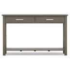 Console/Table basse contemporaine en bois massif de 120 cm de large