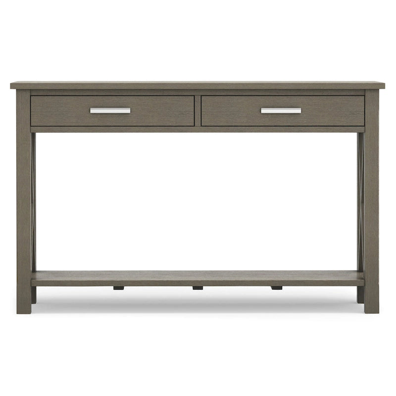 Console/Table basse contemporaine en bois massif de 120 cm de large