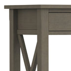 Console/Table basse contemporaine en bois massif de 120 cm de large