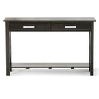 Console/Table basse contemporaine en bois massif de 120 cm de large