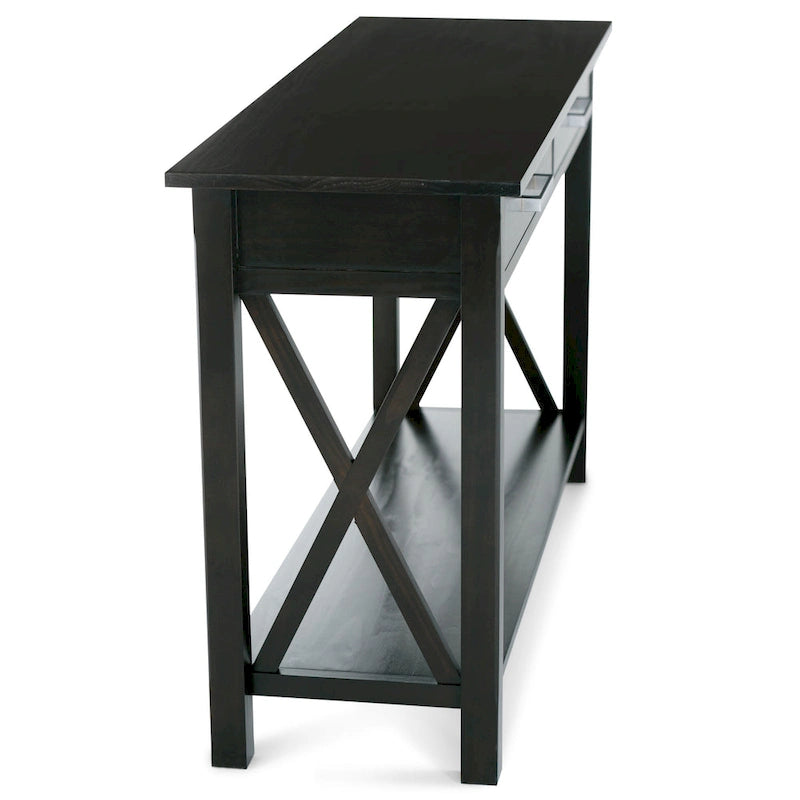 Console/Table basse contemporaine en bois massif de 120 cm de large