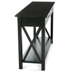 Console/Table basse contemporaine en bois massif de 120 cm de large