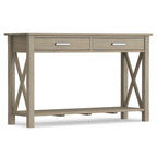 Console/Table basse contemporaine en bois massif de 120 cm de large