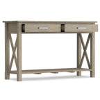 Console/Table basse contemporaine en bois massif de 120 cm de large