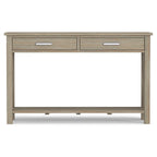 Console/Table basse contemporaine en bois massif de 120 cm de large