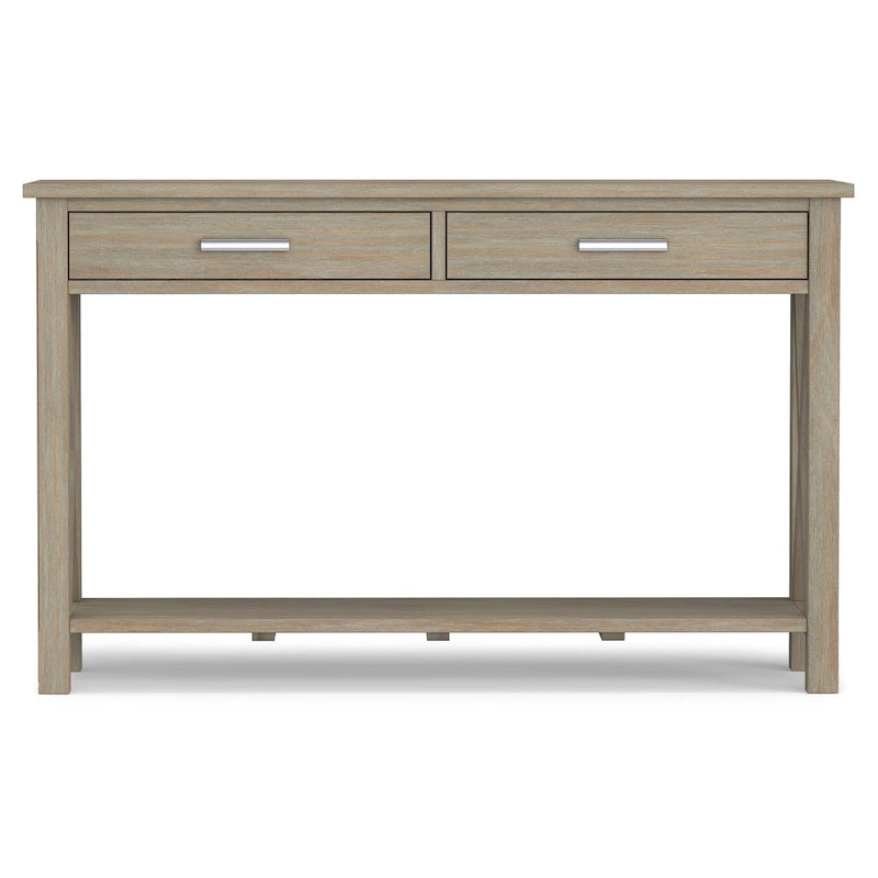 Console/Table basse contemporaine en bois massif de 120 cm de large