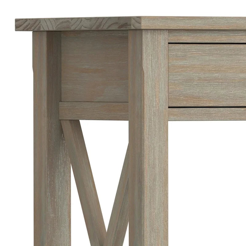 Console/Table basse contemporaine en bois massif de 120 cm de large
