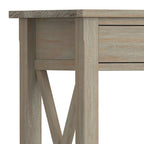 Console/Table basse contemporaine en bois massif de 120 cm de large