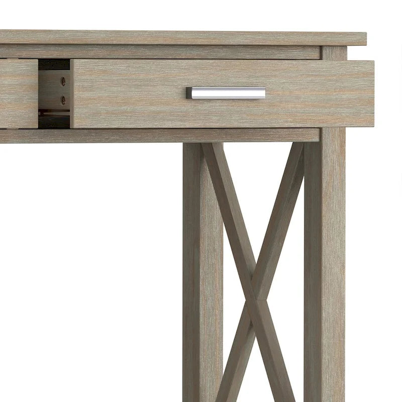 Console/Table basse contemporaine en bois massif de 120 cm de large