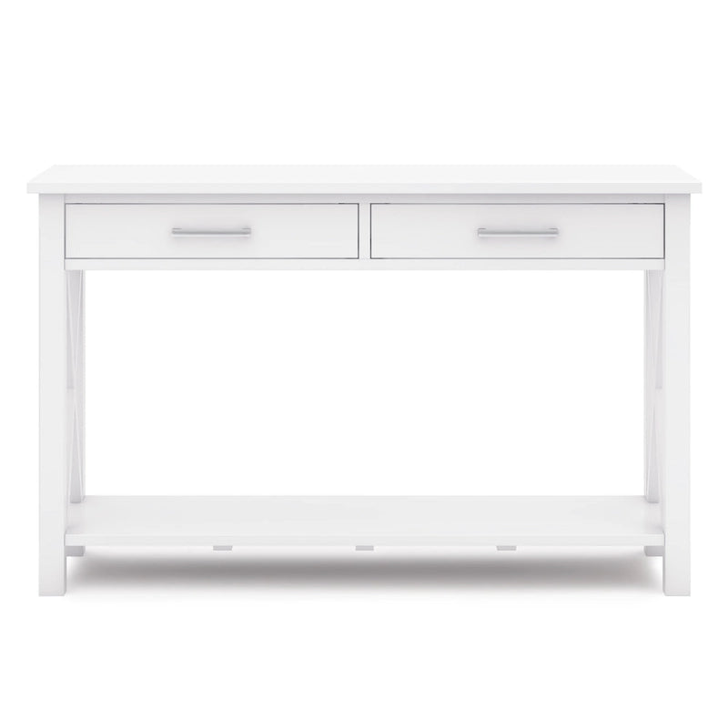 Console/Table basse contemporaine en bois massif de 120 cm de large