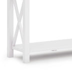 Console/Table basse contemporaine en bois massif de 120 cm de large
