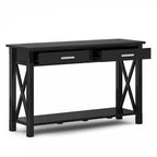 Console/Table basse contemporaine en bois massif de 120 cm de large