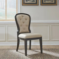 Chaise d'appoint capitonnée (lot de 2)