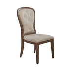 Chaise d'appoint capitonnée (lot de 2)