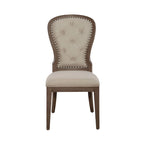 Chaise d'appoint capitonnée (lot de 2)