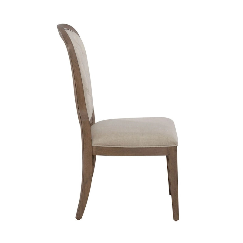 Chaise d'appoint capitonnée (lot de 2)