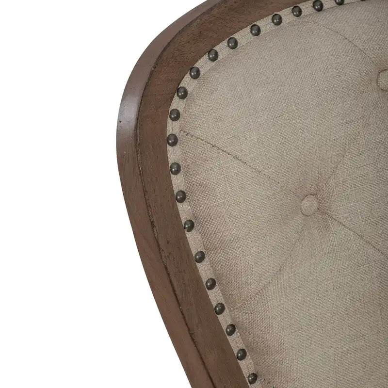Chaise d'appoint capitonnée (lot de 2)