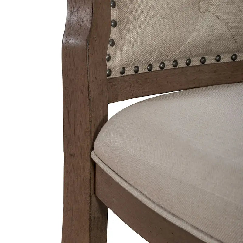 Chaise d'appoint capitonnée (lot de 2)