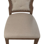Chaise d'appoint capitonnée (lot de 2)