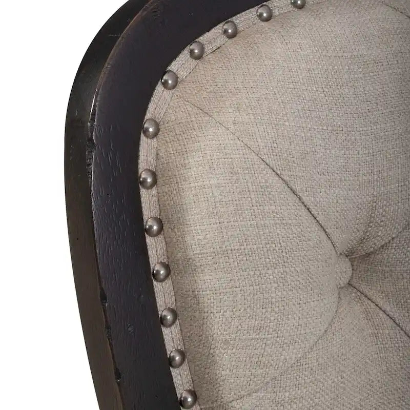 Chaise d'appoint capitonnée (lot de 2)