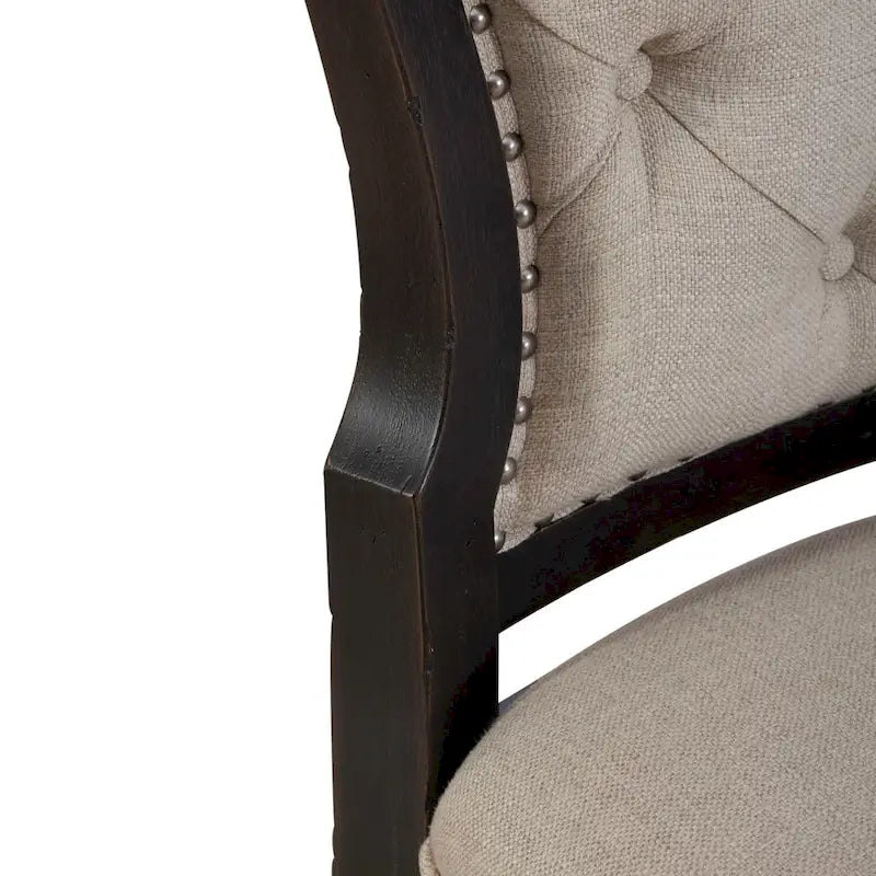 Chaise d'appoint capitonnée (lot de 2)