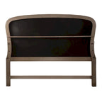 Tête de lit capitonnée de panneau grand lit taupe poudré