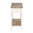 Console en bois à 2 tiroirs avec étagère inférieure