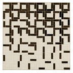 Table basse carrée avec plateau en mosaïque
