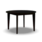 Table à manger ronde en bois noir