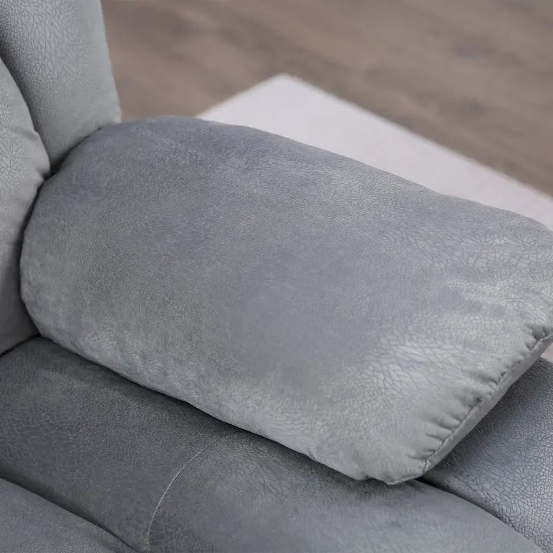 Fauteuil inclinable manuel en tissu avec massage et chauffage