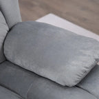 Fauteuil inclinable manuel en tissu avec massage et chauffage