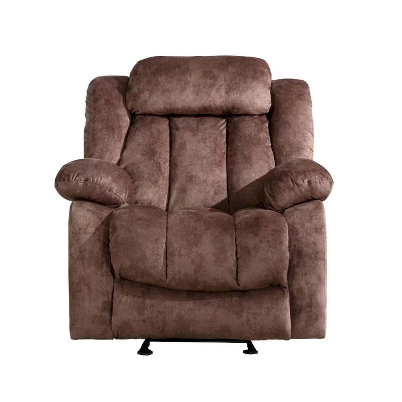 Fauteuil inclinable manuel en tissu avec massage et chauffage
