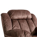 Fauteuil inclinable manuel en tissu avec massage et chauffage