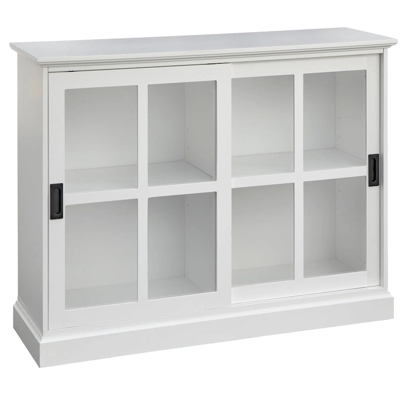 Meuble vitrine à portes coulissantes