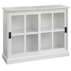 Meuble vitrine à portes coulissantes