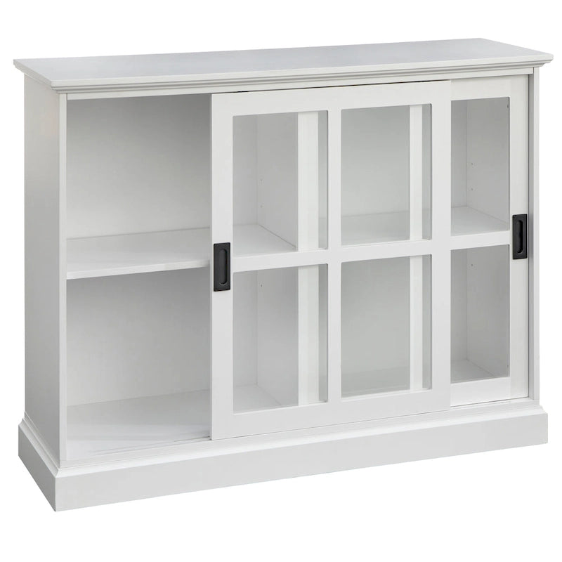 Meuble vitrine à portes coulissantes